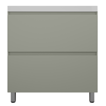 Тумба под раковину Style Line Манхэттен ЛС-00002373 80 2 ящика Plus олива