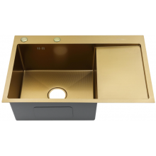 Мойка для кухни Fmark FSC7550C-L 75x50 матовое золото