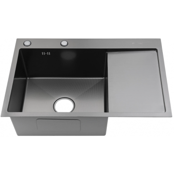 Мойка для кухни Fmark FSC7550Q-L 75x50 графит