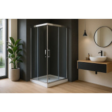 Душевой уголок Royal Bath HPD-T-CH 90х90х185 см стекло прозрачное