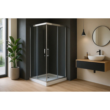 Душевой уголок Royal Bath HPD-T-CH 90х90х185 см стекло прозрачное