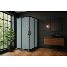 Душевой угол Royal Bath RB9075HPD-C-BL 75х90х185 (матовое)