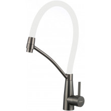 Смеситель для кухни Fmark FS8255Q-02 графит/белый