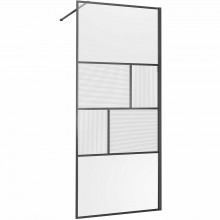 Душевая перегородка Vincea Walk-In VSW-1HC100CFGM 100 вороненая сталь/рифленое