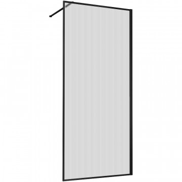 Душевая перегородка Vincea Walk-In VSW-1HP700FLB 70 черный/рифленое