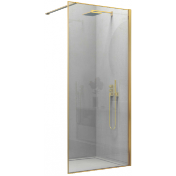 Душевая перегородка Vincea Walk-In VSW-1HS900CLG 90 брашированное золото/прозрачное
