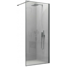 Душевая перегородка Vincea Walk-In VSW-1HS100CLGM 100 вороненая сталь/прозрачное