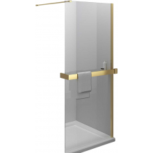 Душевая перегородка Vincea Walk-In HR VSW-4HR100CLG 100 брашированное золото/прозрачное