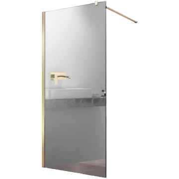 Душевая перегородка Vincea Walk-In VSW-1H100MRG 100 матовый золотой/зеркальное