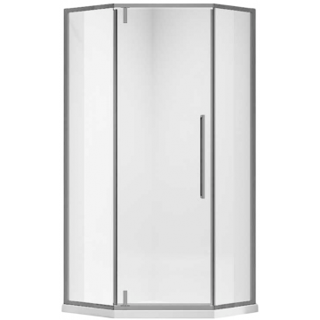 Душевой уголок Vincea Slim-N VSP-4SN100CLGM 100x100 вороненая сталь/прозрачное