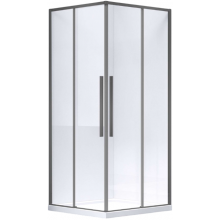 Душевой уголок Vincea Slim-N VSS-4SN900CLGM 90x90 вороненая сталь/прозрачное