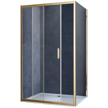 Душевой уголок Vincea Alpha VSR-3AL8015CLG 150x80 брашированное золото/прозрачное