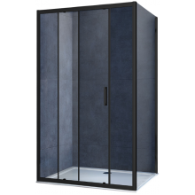 Душевой уголок Vincea Alpha VSR-3AL9011CLB 110x90 черный/прозрачное