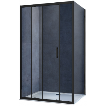 Душевой уголок Vincea Alpha VSR-3AL9011CLB 110x90 черный/прозрачное