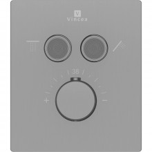 Смеситель для душа Vincea VSCV-321T-MGM с термостатом вороненая сталь