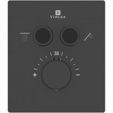 Смеситель для душа Vincea VSCV-321T-MMB с термостатом черный