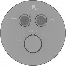 Смеситель для душа Vincea VSCV-322T-MGM с термостатом вороненая сталь