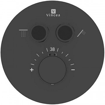 Смеситель для душа Vincea VSCV-322T-MMB с термостатом черный