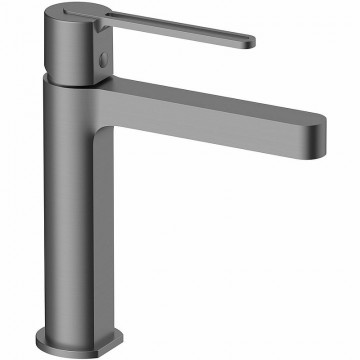 Смеситель для раковины Vincea Rondo VBF-1R1GM вороненая сталь