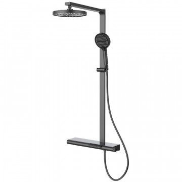 Душевая система Vincea Aspire VSFS-4AS1GM вороненая сталь