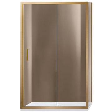 Душевой уголок Vincea Garda VSR-1G1015CLG 150x100 брашированное золото/прозрачное