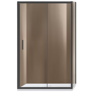 Душевой уголок Vincea Garda VSR-1G9013CLGM 130x90 вороненая сталь/прозрачное