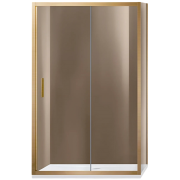 Душевой уголок Vincea Garda VSR-1G9013CLG 130x90 брашированное золото/прозрачное