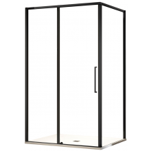 Душевой уголок Vincea Slim VSR-6SL8011CLB 110x80 черный/прозрачное