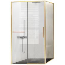 Душевой уголок Vincea Slim Soft VSR-1SS1011CLG 110x100 брашированное золото/прозрачное