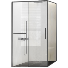 Душевой уголок Vincea Slim Soft VSR-1SS1011CLGM 110x100 вороненая сталь/прозрачное