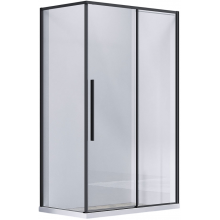 Душевой уголок Vincea Slim-N VSR-4SN9011CLB 110x90 черный/прозрачное