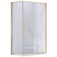 Душевой уголок Vincea Slim-N VSR-4SN9011CLG 110x90 брашированное золото/прозрачное