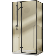 Душевой уголок Vincea Slim-N VSR-5SN1010CLB 100x100 черный/прозрачное