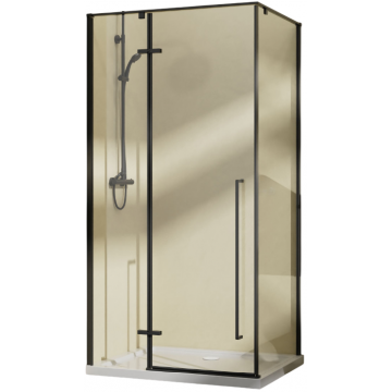 Душевой уголок Vincea Slim-N VSR-5SN1010CLB 100x100 черный/прозрачное