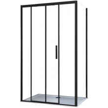 Душевой уголок Vincea Soft VSR-3SO9013CLB 130x90 черный/прозрачное