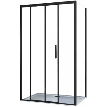Душевой уголок Vincea Soft VSR-3SO9013CLB 130x90 черный/прозрачное