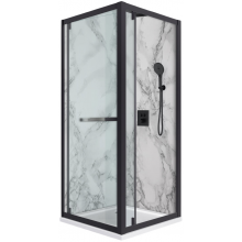 Душевой уголок Vincea Stile VSS-2ST9090CLB-L 90x90 черный/прозрачное