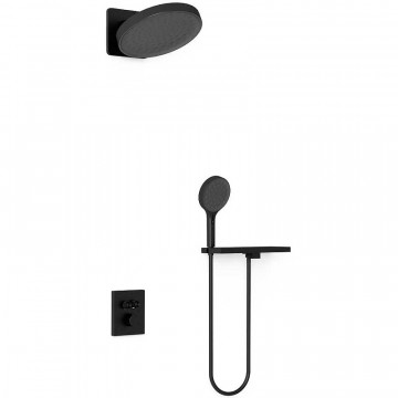 Душевая система Vincea Inspire VSFW-3I21MT3RMB с термостатом черный матовый