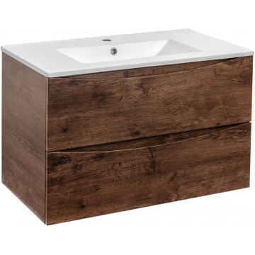 Тумба с раковиной Vincea Mia VMC-2MC750RW/VBS-13975 75 темное дерево