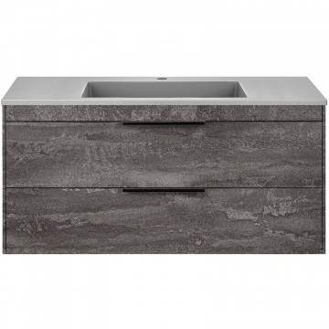 Тумба с раковиной Vincea Chiara 2D VMC-2C2100GS/VCB-13100G 100 серый камень