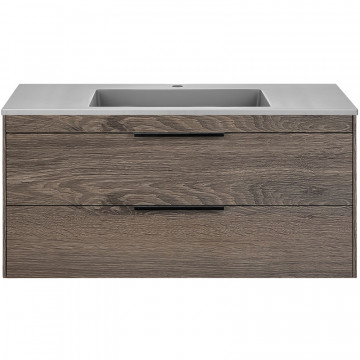 Тумба с раковиной Vincea Chiara 2D VMC-2C2100RO/VCB-13100G 100 темный дуб