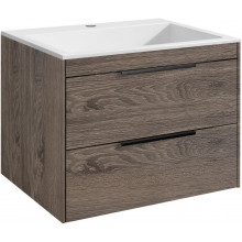 Тумба с раковиной Vincea Chiara 2D VMC-2C2600RO/VCB-13600W 60 темный дуб