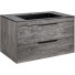 Тумба с раковиной Vincea Chiara 2D VMC-2C2800GS/VCB-13800B 80 серый камень