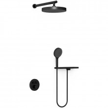 Душевая система Vincea Inspire VSFW-3I22MT2RMB с термостатом черный матовый