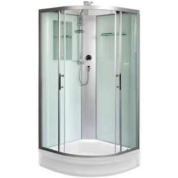 Душевая кабина WeltWasser Werra XL 801 10000014042 80x80 хром/прозрачное