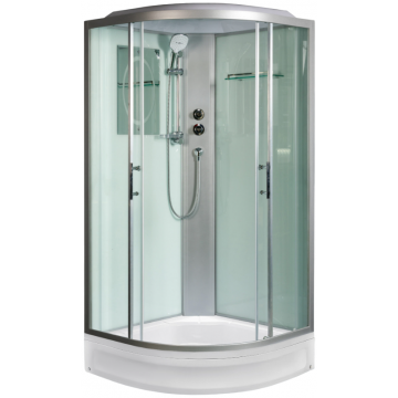 Душевая кабина WeltWasser Werra XL 802 10000014043 80x80 хром/прозрачное