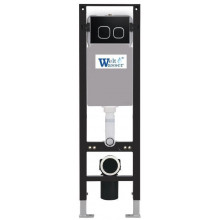 Инсталляция для подвесного унитаза Weltwasser WW Amberg 350 BL 10000012280 с черной кнопкой