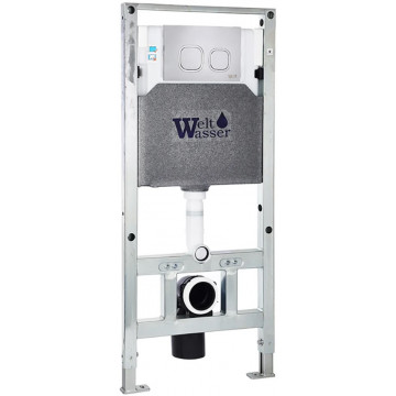 Инсталляция для подвесного унитаза Weltwasser WW Amberg 506 ST CR 10000008231 с кнопкой