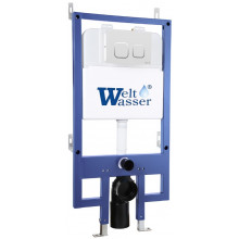 Инсталляция для подвесного унитаза Weltwasser WW Bamberg 545 WT 10000013448 с белой кнопкой