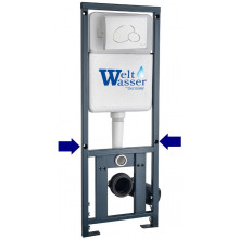 Инсталляция для подвесного унитаза Weltwasser Marberg 410 RD WT 10000011209 с белой клавишей смыва